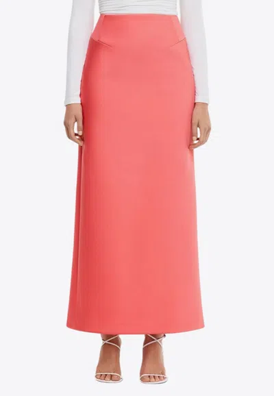 Acler Balderstone High-waist Maxi Skirt In Pink