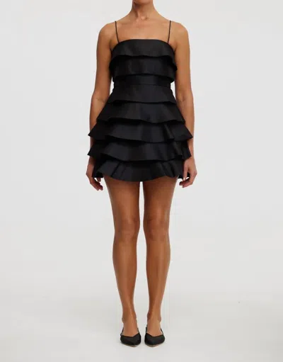 Acler Balderstone Mini Dress In Black