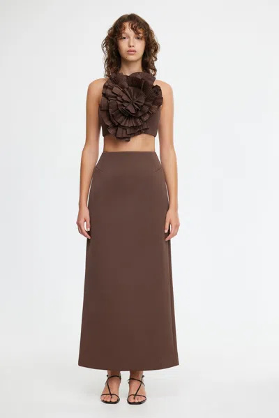 Acler Balderstone Skirt In Brown
