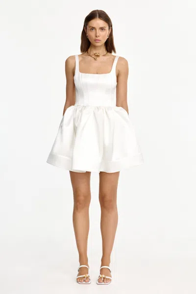 Acler Balmer Mini Dress In White