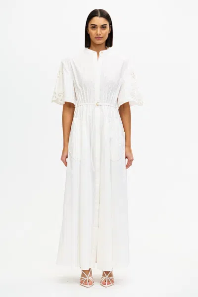 Acler Balwest Maxi Dress In White