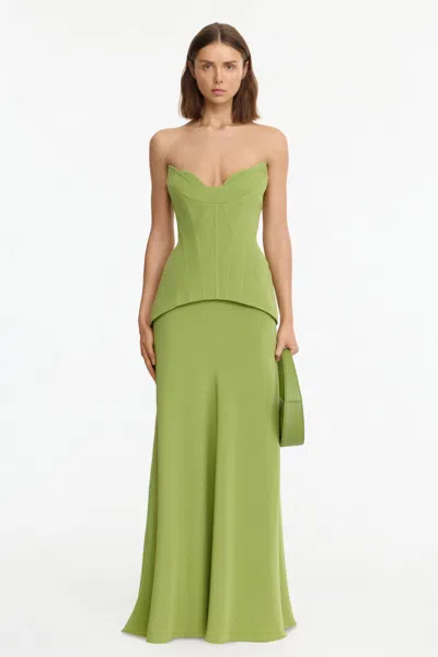 Acler Bankfield Maxi Dress In Green