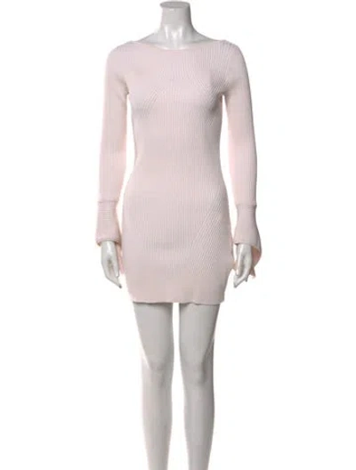 Pre-owned Acler Bateau Neckline Mini Dress In Pink