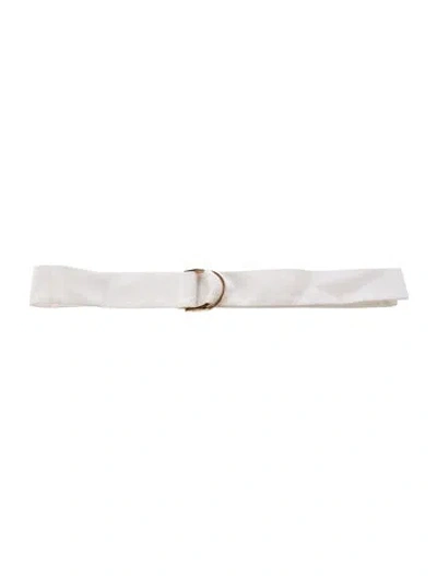 Pre-owned Acler Belt In White