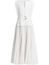Acler Belted Dress In White