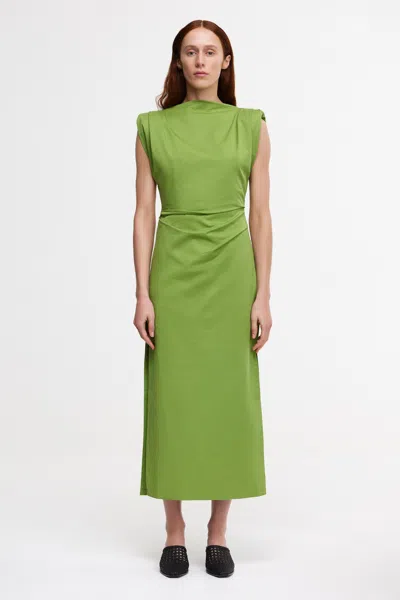 Acler Bepton Midi Dress In Green