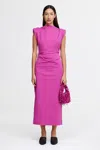 Acler Bepton Midi Dress In Purple