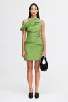 Acler Bepton Mini Dress In Green