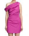 Acler Bepton Mini Dress In Electric Plum In Pink