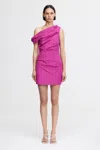 Acler Bepton Mini Dress In Purple