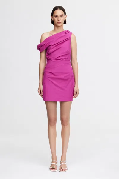 Acler Bepton Mini Dress In Purple