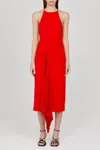 Acler Bercy Dress In Cherry In Multi