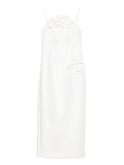 ACLER BILSTON FLORAL-EMBELLISHMENT MIDI DRESS