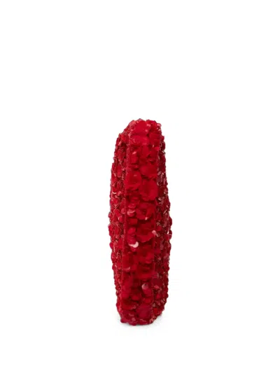 Acler Birch Sequin-embellished Handbag In Red