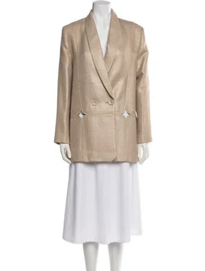 Pre-owned Acler Blazer In Neutrals