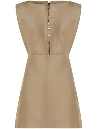 Acler Boat Neck Top In Green