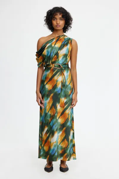 Acler Boise Midi Dress In Multi