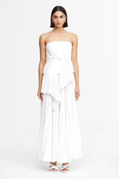 Acler Bolton Midi Dress In White