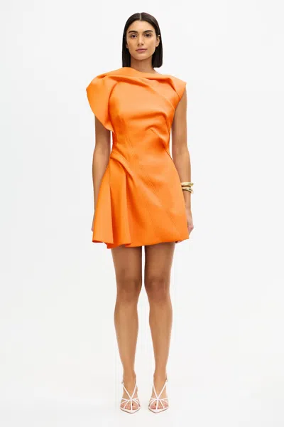 Acler Borras Mini Dress In Orange