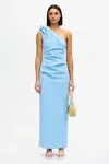Acler Bracora Maxi Dress In Blue