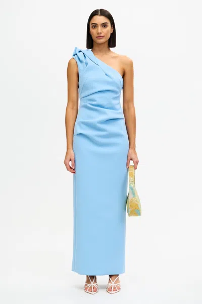 Acler Bracora Maxi Dress In Blue