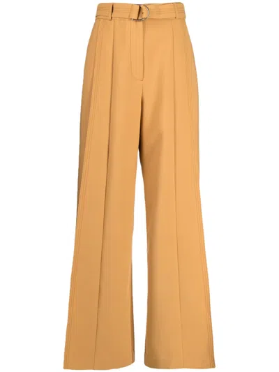 Acler Braeside Wide-leg Trousers In Brown