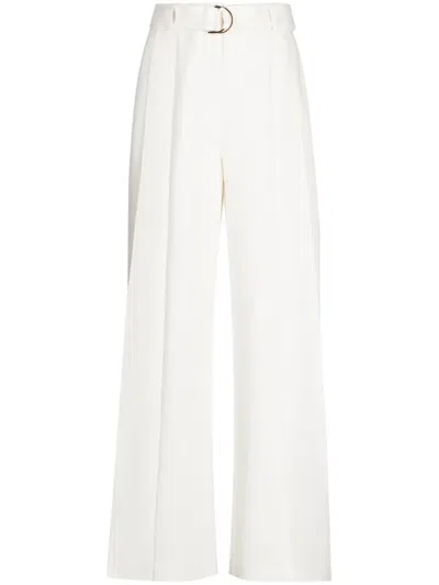 Acler Braeside Wide-leg Trousers In White