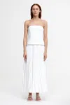 Acler Brayswick Midi Dress In White