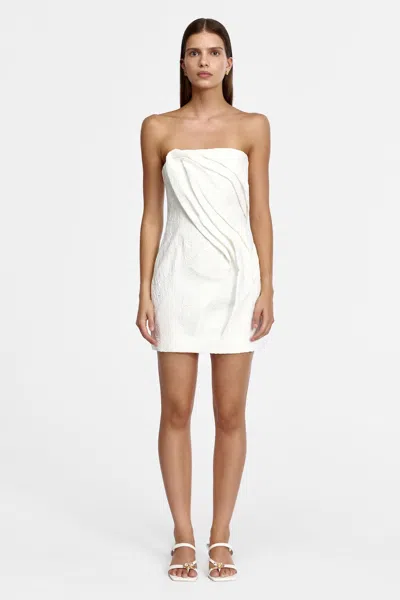 Acler Brigetty Strapless Minidress In White