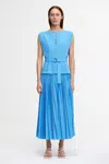 Acler Brindley Midi Dress In Blue