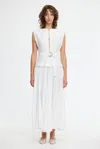 Acler Brindley Midi Dress In White