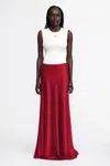 Acler Brosa Maxi Skirt In Red