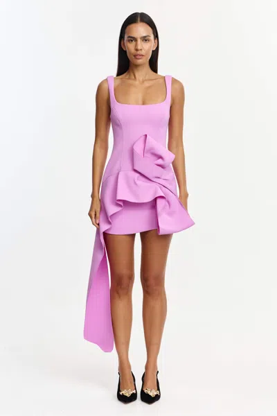 Acler Burbank Mini Dress In Pink