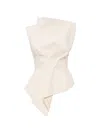 Acler Burbank Structured Top In Neutral