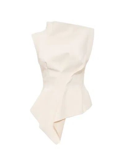 Acler Burbank Structured Top In Neutral
