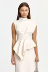 Acler Burbank Structured Top In White