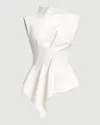 Acler Burbank Structured Top In White