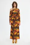 Acler Burford Midi Dress In Multi