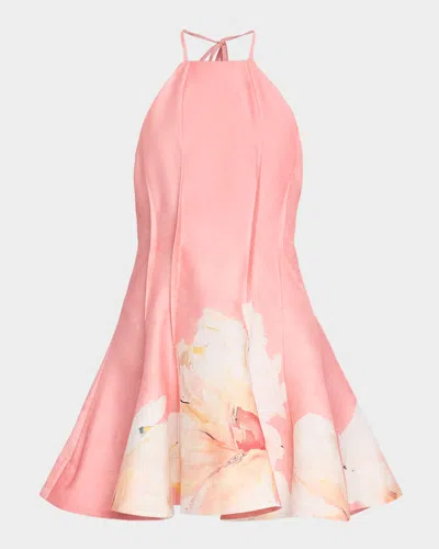 Acler Carryon Floral Minidress In Pink