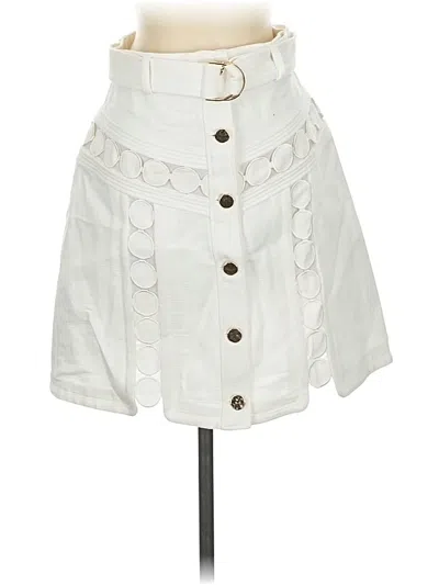 Acler Casual Skirt In White