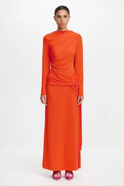 Acler Catherinson Maxi Dress In Red