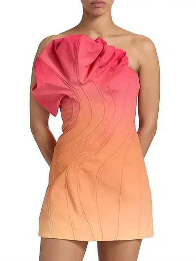 Acler Catterick Mini Dress In Tropical Breeze In Multi