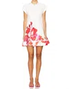 Acler Chapelhill Mini Dress In Wildberry Bloom