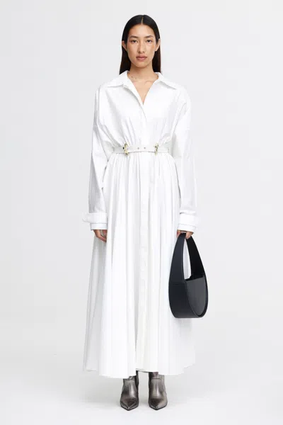Acler Chestall Midi Dress In White