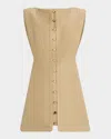 Acler Cinderford Mini Dress In Brown
