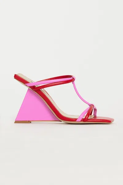 Acler Clarkson Wedge In Pink
