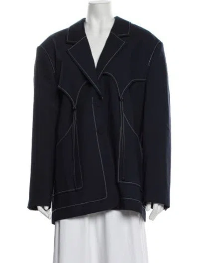 Pre-owned Acler Coat In Blue