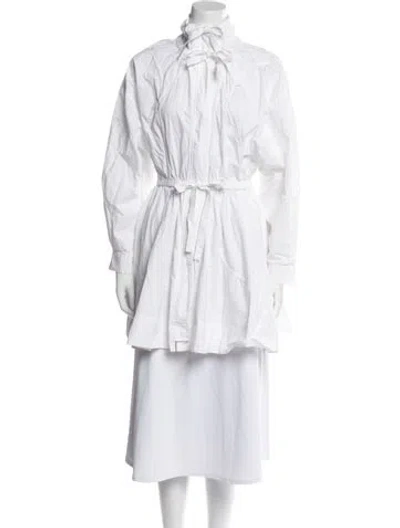 Pre-owned Acler Coat In White