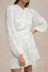 Acler Cream Burling Dress In White In White
