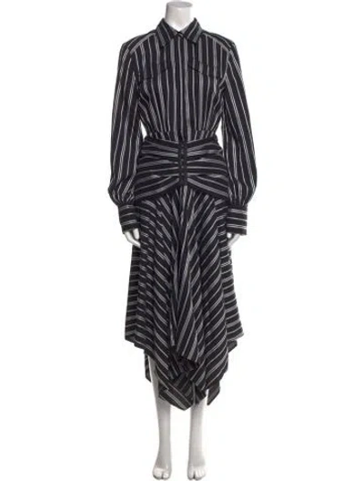 Pre-owned Acler Cresler Long Dress In Black